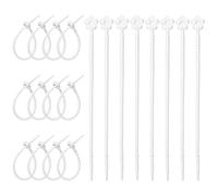 sourcing map 20 bridas de silicona para cables, bridas de silicona, correas giratorias reutilizables, organizador de cables para cocina, hogar, alimentos, aperitivos, pan, dulces, oficina, viajes