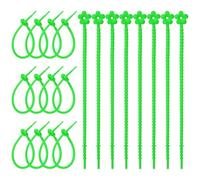 sourcing map 20 bridas de silicona para cables, bridas de silicona, correas giratorias reutilizables, organizador de cables para cocina, hogar, alimentos, aperitivos, pan, dulces, oficina, viajes