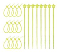 sourcing map 20 bridas de silicona para cables, bridas de silicona, correas giratorias reutilizables, organizador de cables para cocina, hogar, alimentos, aperitivos, pan, dulces, oficina, viajes