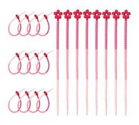 sourcing map 20 bridas de silicona para cables, bridas de silicona, correas giratorias reutilizables, organizador de cables para cocina, hogar, alimentos, aperitivos, pan, dulces, oficina, viajes