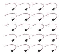 sourcing map 20 cables tipo C hembra de 2 pines, 5 V 3 A, enchufe hembra USB-C redondo a cable de extensión de terminal impermeable para PC, lámparas LED, laptop de 6 pulgadas