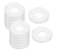 sourcing map 20 cápsulas de monedas de 46 mm, 5 tamaños (19/24/29/34/39 mm), fundas redondas transparentes para monedas con junta de esponja ajustable, protectores de monedas para coleccionistas