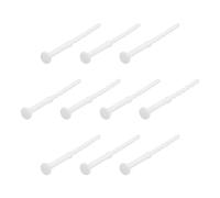 sourcing map 20 clavos de goma que absorben los golpes, estilo largo, tornillos de ventilador de refrigeración antiruido, a prueba de golpes, enfriador de goma de silicona para PC, color blanco