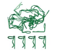 sourcing map 20 clips de cuerpo RC de ángulo de 90 grados doblados con resorte R de 20 x 1,2 x 10 mm para todos los modelos de escala 1/8 1/10 1/12 RC Car Crawler Truck, piezas de repuesto de carcasa