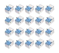 sourcing map 20 conectores USB 3.0 tipo B hembra, adaptador de repuesto de reparación de 90 grados, 9 pines, puerto jack para proyectos electrónicos de bricolaje, color azul