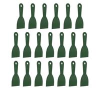 sourcing map 20 espátulas de plástico flexible de 3 pulgadas de ancho, herramienta de raspador de pintura para pegar yeso, esparcir pintura, arañar la pared, color verde oscuro