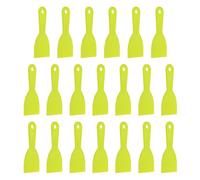 sourcing map 20 espátulas de plástico flexible de 7,6 cm de ancho, herramienta de raspador de pintura para pegar yeso, esparcir pintura, arañar la pared, color amarillo