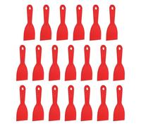 sourcing map 20 espátulas de plástico flexible de 7,6 cm de ancho, herramienta de raspador de pintura para pegar paneles de yeso, esparcir pintura, arañar la pared, color rojo