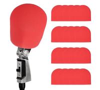 sourcing map 20 fundas de espuma para filtro PodMic, fundas de micrófono, fundas de espuma clásica, retro, dinámica, para micrófono, parabrisas para KTV, sala de grabación, actuaciones en escenario