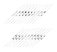 sourcing map 20 fusibles de tubo de vidrio, axial, con cable de plomo de 5 x 20 mm, 10 A, 250 V, para reemplazar o reparar muchos dispositivos electrónicos del hogar (T 10A)