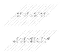 sourcing map 20 fusibles de tubo de vidrio, axial, con cable de plomo de 5 x 20 mm, 5 A, 250 V, para reemplazar o reparar muchos dispositivos electrónicos del hogar (T 5A)