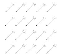 sourcing map 20 ganchos para tablero de clavijas, gancho de pared en forma de L de 5.9 pulgadas, gancho de pared resistente para tablero de clavijas de 0.12 pulgadas en T, para tablero de clavijas de