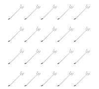 sourcing map 20 ganchos para tablero de clavijas, gancho de pared en forma de L de 5.9 pulgadas, gancho de pared resistente para tablero de clavijas de 0.12 pulgadas en T para tablero de clavijas de 1