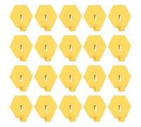 sourcing map 20 ganchos para tablero de clavijas, ganchos de estantería de estudio de 1.6 pulgadas, ganchos hexagonales resistentes para organizar tableros de clavijas, accesorios para oficina