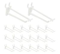 sourcing map 20 ganchos para tablero de clavijas, ganchos de plástico duradero de 4 pulgadas, accesorios organizadores de tablero de clavijas para organización de joyas, almacenamiento de pared, color