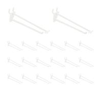 sourcing map 20 ganchos para tablero de clavijas, ganchos de plástico duradero de 6.5 pulgadas, accesorios organizadores de tablero de clavijas para organización de joyas, almacenamiento de pared