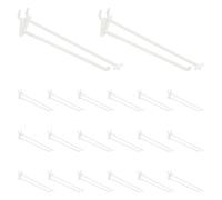 sourcing map 20 ganchos para tablero de clavijas, ganchos de plástico duradero de 8 pulgadas, accesorios organizadores de tablero de clavijas para organización de joyas, almacenamiento de pared, color