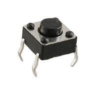 sourcing map 20 interruptores táctiles de 6 x 6 x 4, 3 mm 4 pines DIP