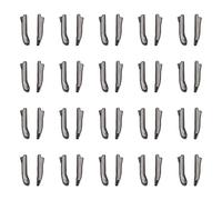 sourcing map 20 Juegos Doble Abrir Cremallera Reparar Cierre Kits, #3 Insertar Pasadores para Chaqueta Abrigo Dos Vías Separación Cremalleras, Metálico Negro