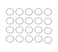 sourcing map 20 juntas tóricas de goma de nitrilo de 25 mm de diámetro exterior de 23 mm de diámetro interior de 1 mm de ancho métrico Buna-N NBR juntas tóricas de reparación de fontanería, juntas