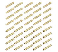 sourcing map 20 pares de conectores banana conector de 2 mm macho hembra para cable de altavoz RC batería ESC motor