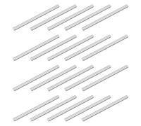 sourcing map 20 pasadores de acero inoxidable 304 M5 x 90 mm, cilíndrico para soporte de estante, pasador paralelo para fabricación mecánica, industria, instalación de muebles, color plateado
