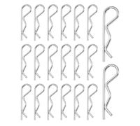 sourcing map 20 pasadores de enganche M2 x 45 mm, pasadores de acero inoxidable, clips de retención de resorte para bloqueo de remolque, cortacéspedes, camiones, caravanas, maquinaria, sistemas de