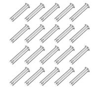 sourcing map 20 pasadores de horquilla M10 x 50 mm de un solo agujero, pasadores de enganche de cabeza plana de acero inoxidable 304 para pestillo de remolque, reparación mecánica, instalación de