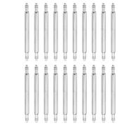 sourcing map 20 pasadores de resorte de reloj de 23 mm de grosor y doble flequillo de acero inoxidable para correa de reloj