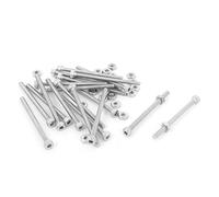 sourcing map - ® M2 x 30 mm cabeza hexagonal Knurled Cap Tornillos Tornillos Tuercas Set 20Pcs