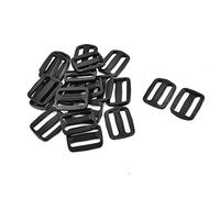 sourcing map 20 Pcs Mochila plástica ajustable correa del bolso 38 mm