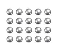 sourcing map 20 Piezas 1/4" Cromo Acero Rodamiento Bolas G3 Precisión