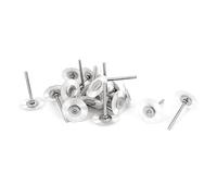sourcing map 20 piezas Cepillos giratorios de rueda de nailon blanco | de 25mm de diámetro, herramienta de pulido
