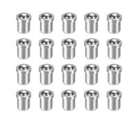 sourcing map 20 piezas de émbolos de resorte de punta de bola de 3 x 4 mm, elasticidad 1N, cuentas de posicionamiento de precisión, pestillo de bola para puerta, armario, dispositivos mecánicos