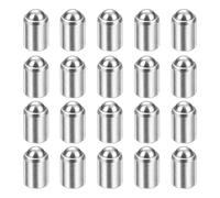 sourcing map 20 piezas de émbolos de resorte de punta de bola de 3 x 4 mm, elasticidad 8N, acero inoxidable, cuentas de posicionamiento sin paso, pestillo de bola para puerta, armario, dispositivos