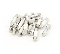 sourcing map 20 Piezas RO15 RT18 RT14 Cerámica Cilíndrico Tubo Fusible 16A 380V 10x38mm