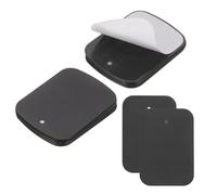 sourcing map 20 placas de metal adhesivas para imán de teléfono (2.6 x 1.8 pulgadas), calcomanías rectangulares de hierro, placas universales para soportes magnéticos de montaje en coche/funda de