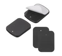 sourcing map 20 placas de metal adhesivas para imán de teléfono (2 x 1.5 pulgadas), calcomanías rectangulares de hierro, placas universales para soportes magnéticos de coche, funda de teléfono o pared