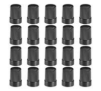 sourcing map 20 pomos de agujero de eje de 6 mm para altavoz efecto pedal amplificador potenciómetro perilla 10 x 14 mm