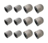 sourcing map 20 puntas de lápiz capacitivo de malla conductiva de fibra táctil capacitiva de repuesto universal de 5 mm y 6 mm