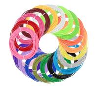 sourcing map 20 recambios de filamento ABS para impresora 3D, cada color 9.8 pies en total 197 pies 1.75 mm filamento de impresión para la mayoría de bolígrafos de impresión 3D