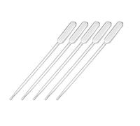 sourcing map 20 Uds Plástico Desechables Pipetas 0.5ml, Claro Transferencia Pasteur Pipetas, 112mm Longitud, Líquido Gotero para Laboratorio