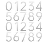 sourcing map 20 unidades de 2.7 pulgadas números de casa 0-9, calcomanías acrílicas autoadhesivas para puerta de buzón, letreros de dirección al aire libre para oficina, hotel, apartamentos, jardín