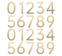 sourcing map 20 unidades de números de casa de 2.7 pulgadas 0-9, calcomanías acrílicas autoadhesivas para puerta de buzón, letreros de dirección al aire libre para oficina, hotel, apartamentos, jardín