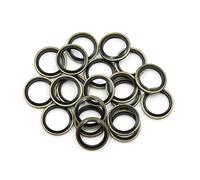 sourcing map 20 unids Aceite de Motor Arandelas de presión Juntas de Tapones de Drenaje 14mm ID. 20mm od. para Auto