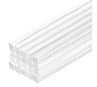 sourcing map 20 varillas cuadradas acrílicas de 5/32 x 8 pulgadas, varillas de acrílico transparente para manualidades, iluminación, decoración de jardinería, 4 mm x 200 mm