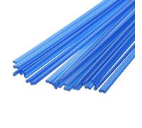 sourcing map 20 varillas de soldadura de plástico de 8 pulgadas, tiras de soldadura de polipropileno, varillas de soldadura para parachoques de coche, reparación de kayak, soldador de plástico, azul