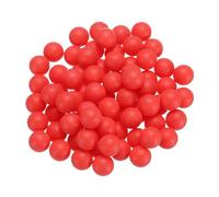 sourcing map 200 bolas de rodamiento de plástico PP de 7/16 pulgadas, bolas de plástico sólido, bola de rodamiento de precisión G2, superficie esmerilada, color rojo