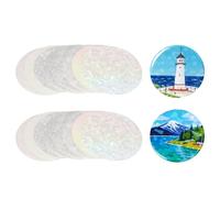 sourcing map 200 piezas de película protectora para fabricantes de botones de insignia de 75 mm, 85 mm, lámina holográfica transparente laminada holográfica para fabricantes de botones, estilo mixto
