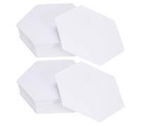 sourcing map 200 unidades de papel hexagonal para acolchar, plantilla de piezas de papel inglés de 1.5 pulgadas, piezas de papel de base, suministros de retazos para acolchar, costura, manualidades